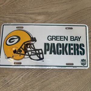 NWT! Vintage 1997 Green Bay Packers License Plate Cover NFL Football Favre New